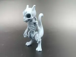 Mewtwo Skeleton 3D Print Model pokemon kawaii