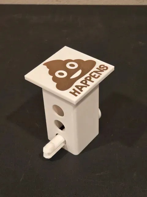 Poop emoji 2" trailer hitch cover — Image 2 of 2