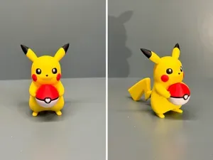 Pikachu with Valentine’s Day Pokéball