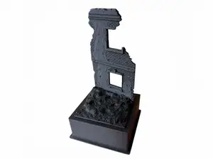 1/75 scale ruined brick building WW2 diorama