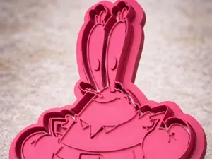 mr krabs Sponge bob cookie cutter stamp fondant 3D