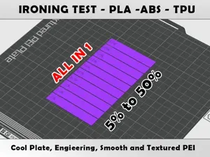 All in 1 Flow Ironing Test PLA ABS TPU Calibration