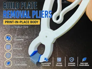 Build Plate Removal Pliers (Print‑in‑Place Body)