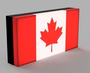 World Flags - Canada LED Lamp