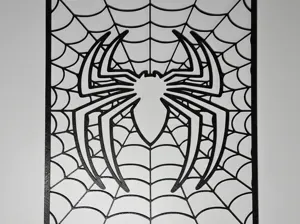 Spiderman Logo Spiderweb Web Wall Art Decor