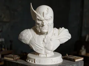 Wolverine vs Magneto Split-Face Bust
