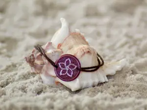 plumeria flower bracelet