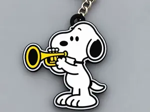 adorable trumpet keychain