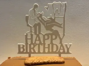 Happy Birthday Cake Topper ( Dentist )