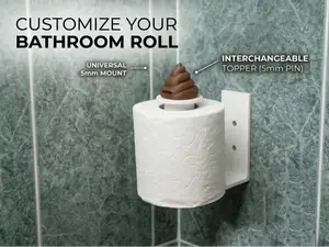 The Personalizable Toilet Paper Holder