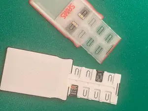 Enclosed Micro SD Credit Card Caddy Holder