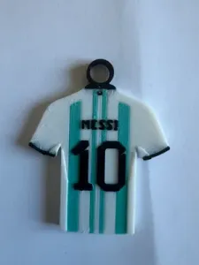 Lionel Messi Argentina World Cup Jersey Keychain