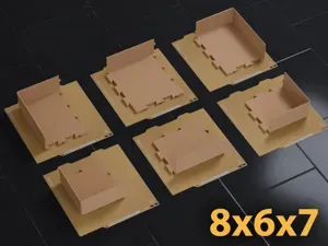 Gridfinity 8x6 Bin 7U A1 Mini Dovetail Split Fit