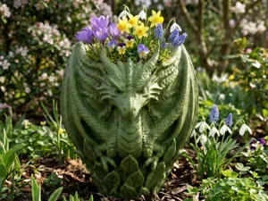 Dragon Guardian Office Desk Organizer & Planter