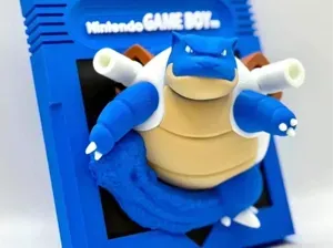 Pokemon Blue Blastoise Game Boy Nintendo Cartridge