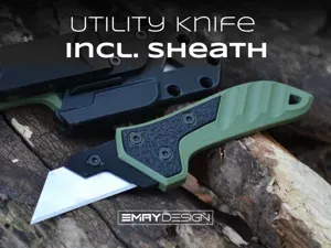 Utility Knife with sheath PRO