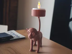 Whimsical Illumination: A Primate's Touch