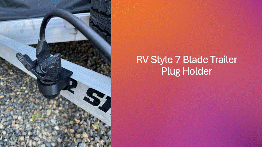 7 Pin Trailer / RV Electrical Plug Storage Bracket