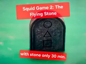 Squid Game 2: Flying Stone Game Tombstone & Rock
