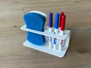 Whiteboard pen + eraser holders - wall mount
