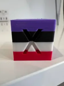 AMS XYZ 20mm calibration cube test