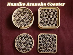 Kumiko Asanoha Coaster