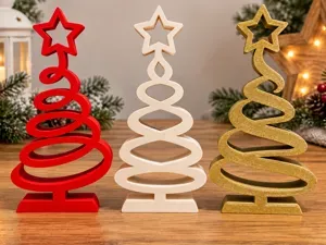 Modern Spiral Christmas Tree Decorations