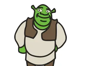 Shrek Cake topper