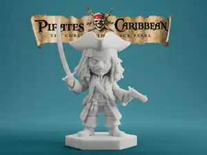 Jack Sparrow Chibi – Pirates of the Caribbean