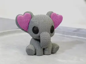 Elephant Heart-Eared - A Lovable Valentine Knit