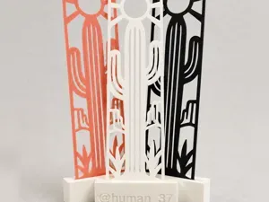 Desert Cactus Cutout Bookmark | One-Color Print