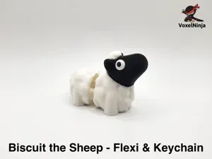 Biscuit the Sheep Flexi & Keychain
