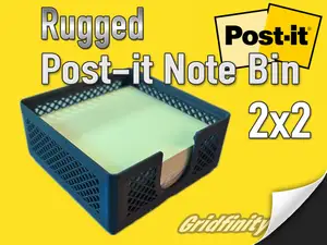 Rugged Post-it Note Holder - Gridfinity