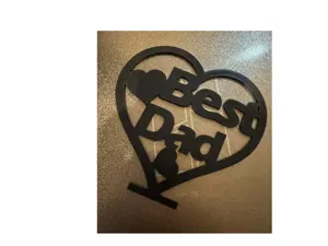 Best Dad Heart Display Father’s Day Gift