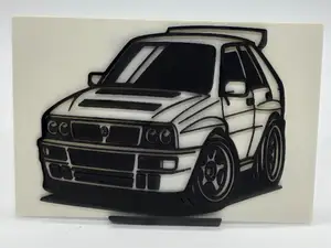 2D Wall Art Lancia Delta Integrale Evo II TinyCar