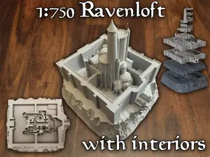 1:750 Ravenloft with interiors