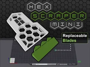 Hex Bed Scraper w/Replaceable Blade