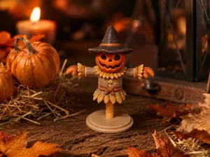 Pumpkin Scarecrow – Halloween Figurine
