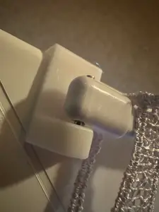 Curtain hook for window frame (no glue)