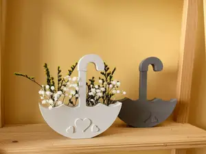 Umbrella Vase with Hearts
