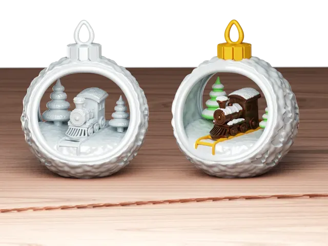 Christmas Bauble Toy Train