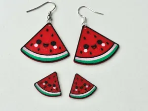 Kawaii Watermelon Earring Charms