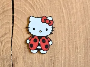 Hello Kitty as Ladybug fridge magnet