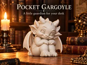 Pocket Gargoyle | Cute Desk & Shelf Decor