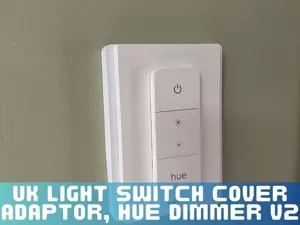 UK light switch cover for Hue dimmer v2