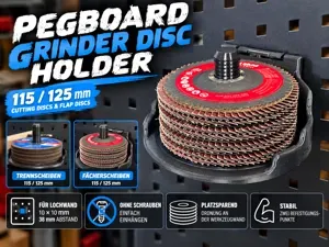 Pegboard Grinder Disc Holder 115/125mm