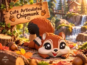 Cute Articulated Chipmunk
