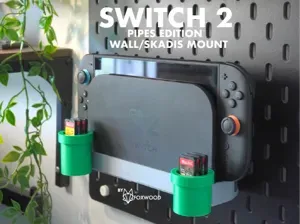 Switch 2 Dock Pipes Edition Wall/Skadis mount