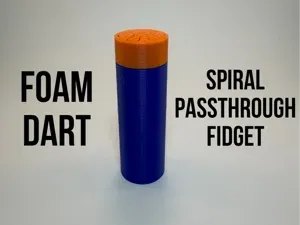 Foam Dart Spiral Passthrough Fidget