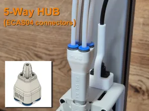 A1 5-Way AMS Hub with ECAS04 connectors